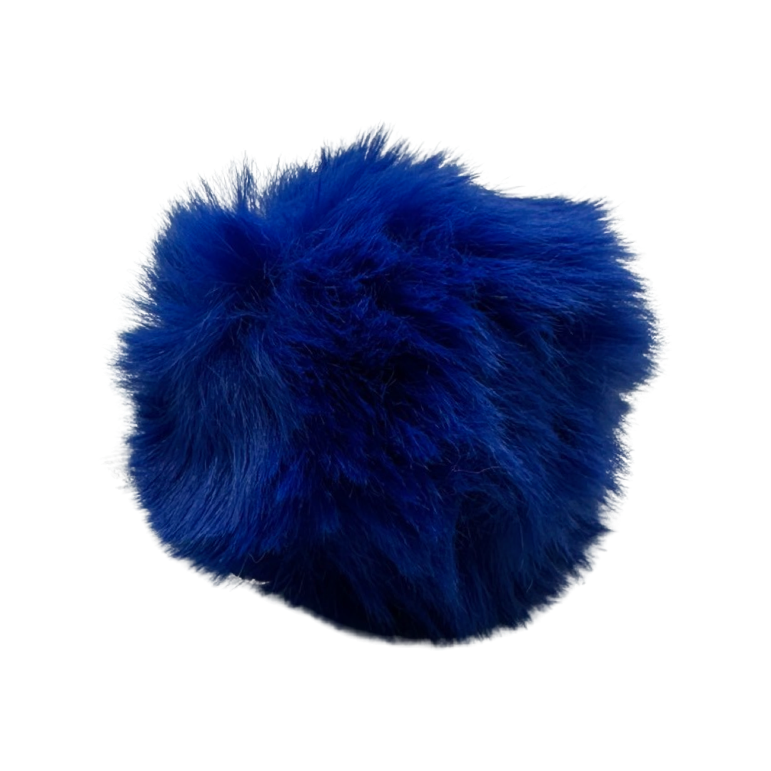 Furry Pom Pom Keychain