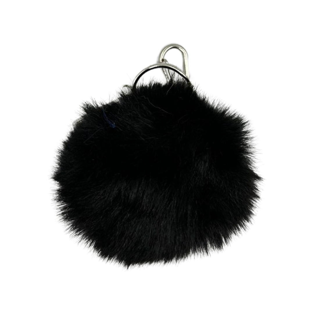 Furry Pom Pom Keychain