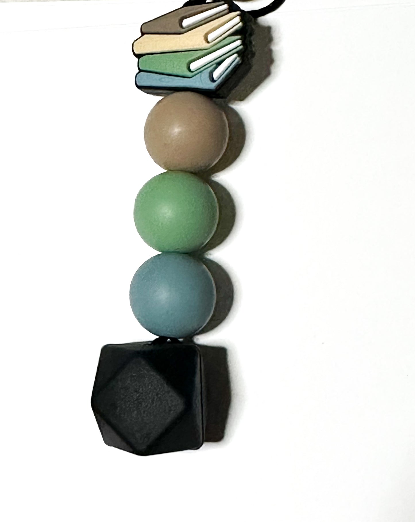 Books Bead Chew Necklace
