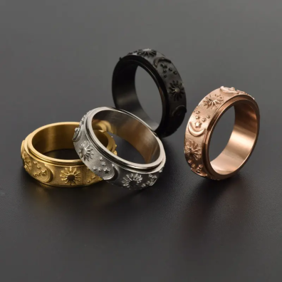 Celestial Spinner Rings