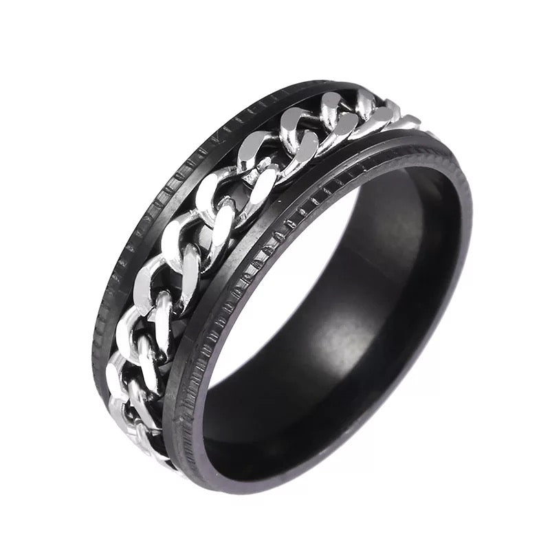 Chain Spinner Rings