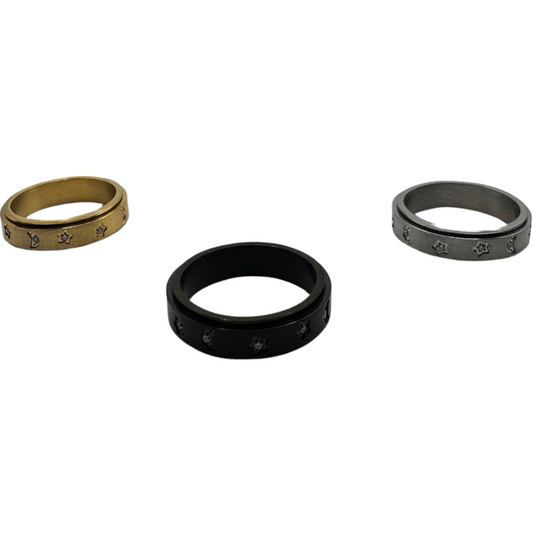 Gem Spinner Rings