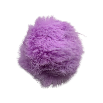 Furry Pom Pom Keychain