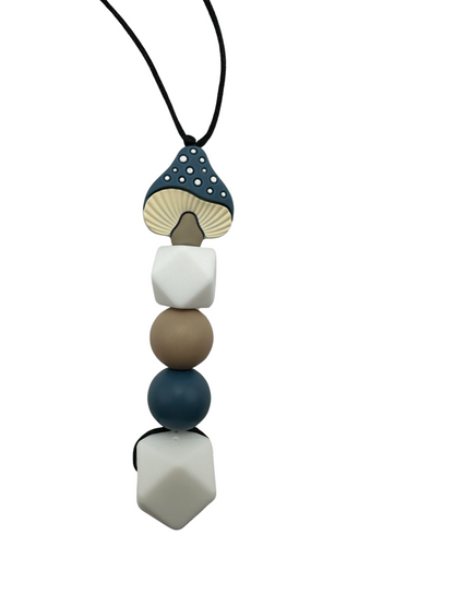 Mushroom Bead Chew Necklace