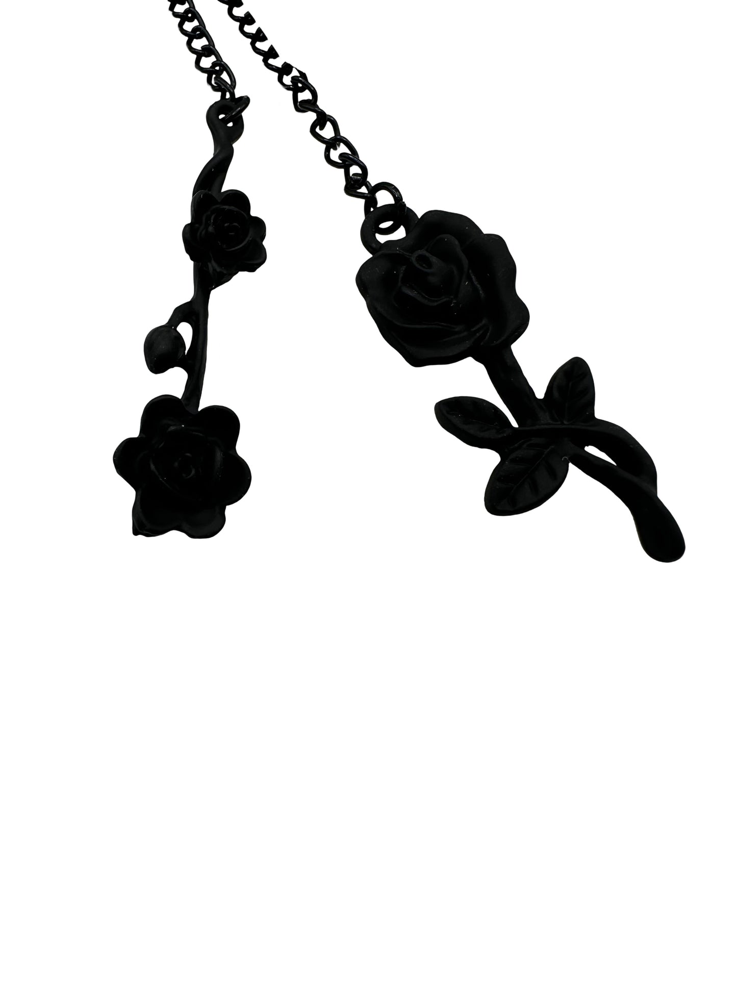 Black Rose Fidget Earrings