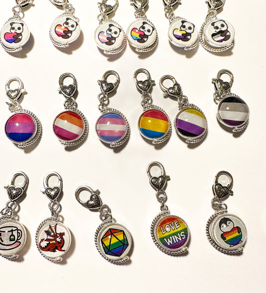 Pride Fidget Charms Spinning Keychain