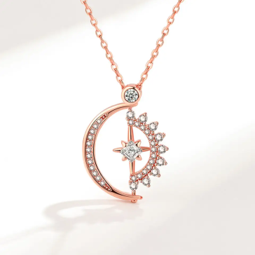 Moon & Star Fidget Necklace