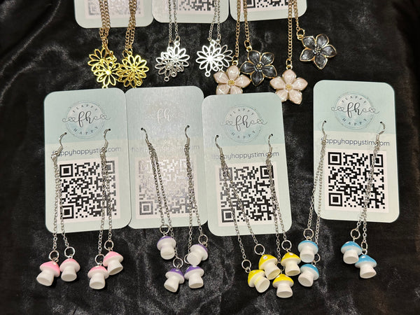 Fidget Earrings (Plants)