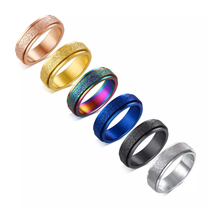 Glittery Spinner Rings (SS)