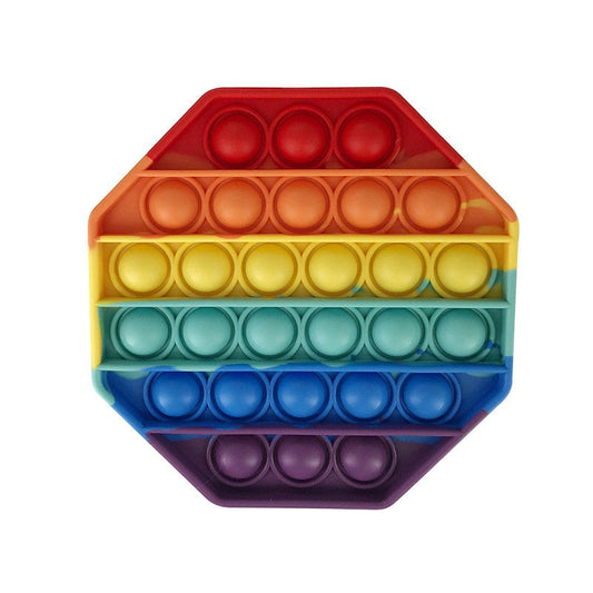 Rainbow Push Bubble (Shapes)